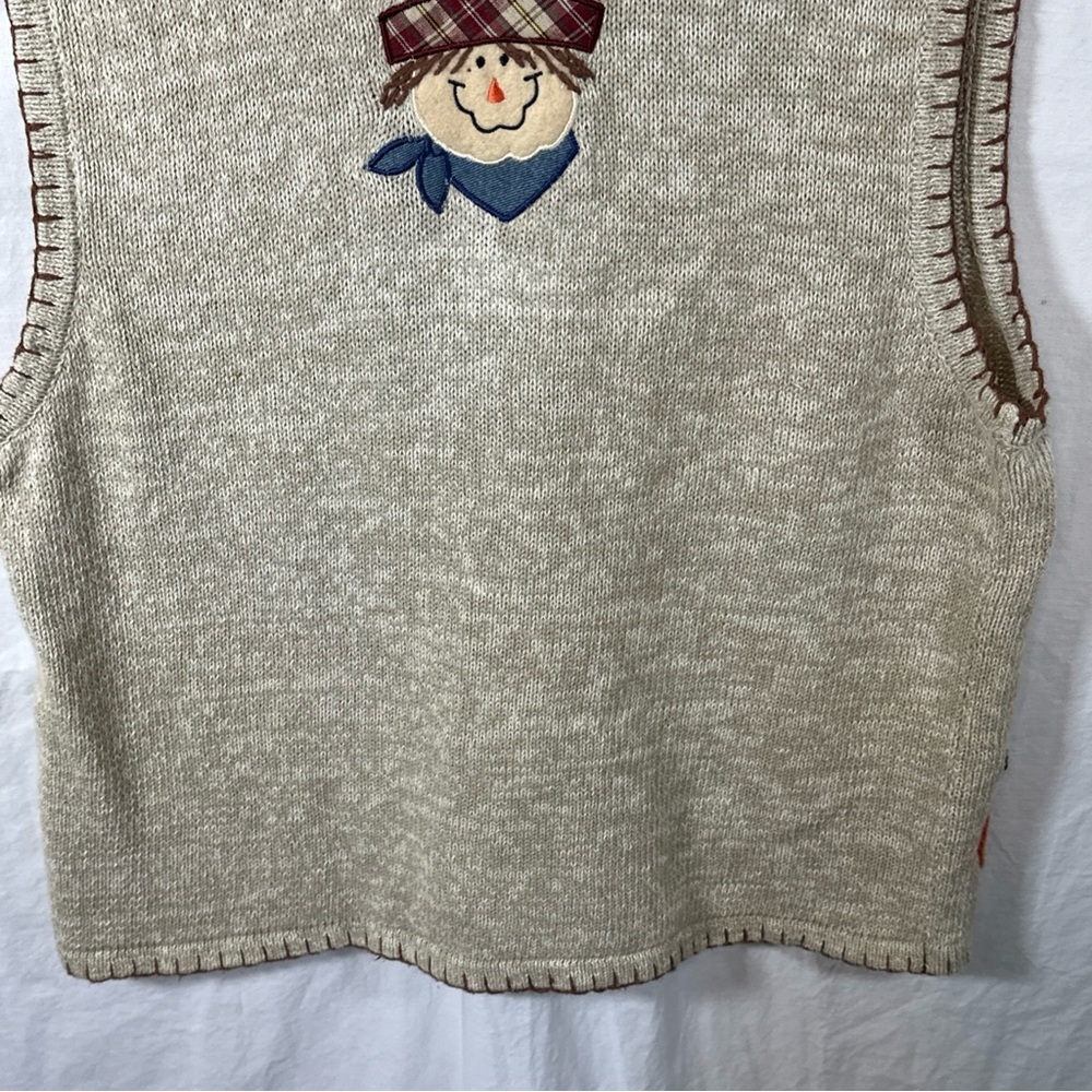 White Stag Kids Pumpkin Patch Vest - Cream and Orange SZ L - Picture 7 of 9
